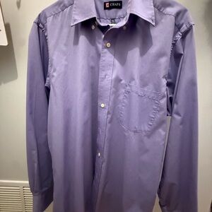 Chaps Lavender Casual Button Down Shirt